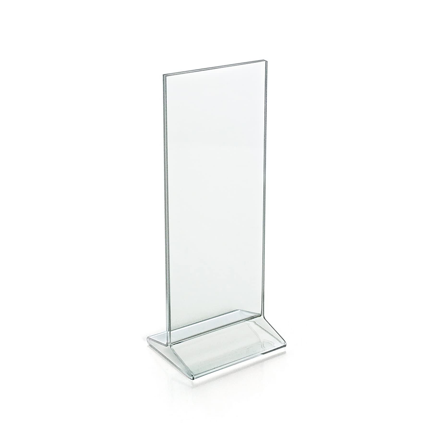Azar Displays Top-Load Acrylic Sign Holders, Clear, Pack of 10