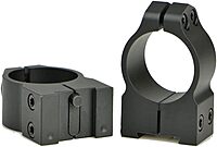 WARNE 1TM Tikka Permanently Attached Scope Rings, Solid Steel, Vertically Split, 1 inch, Med Matte