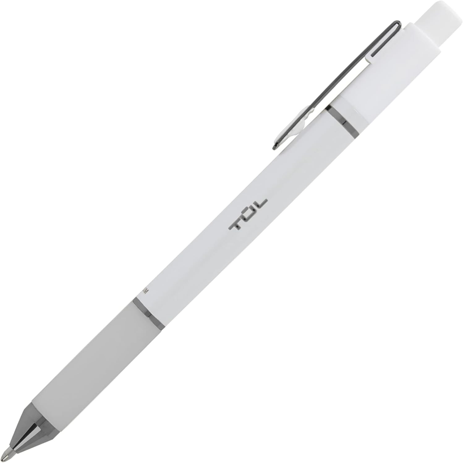 TUL® GL Series Retractable Gel Pens, Medium Point, 0.7 mm, Pearl White Barrel, Blue Ink, Pack Of 12 Pens