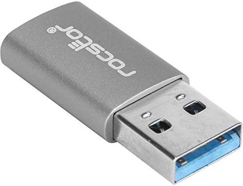 Rocstor Premium Usb 3.0 To Usb C Slim Aluminum Space Gray Adapter - Usb Type-c - 1 X Type 1 X Usb 3.0 Type Male