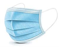 Omar, Inc. 3-Ply Pleated Disposable Face Mask, Adult, One Size, Box Of 50