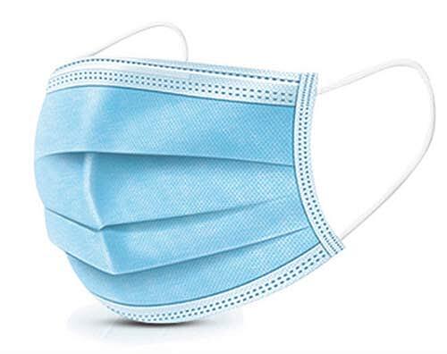 Omar, Inc. 3-Ply Pleated Disposable Face Mask, Adult, One Size, Box Of 50