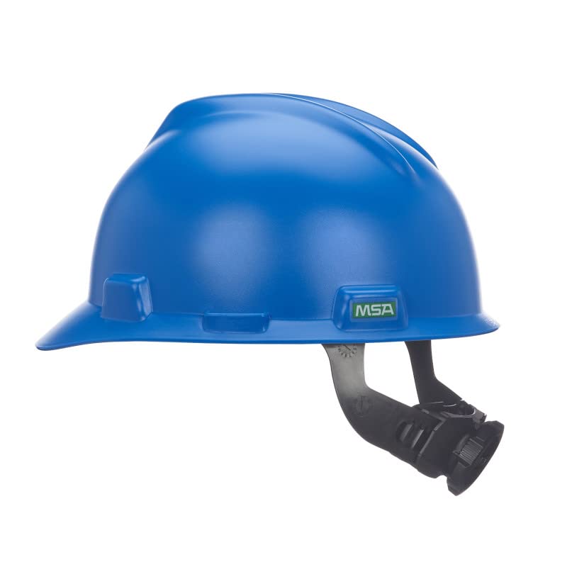 MSA V-Gard Cap Style Safety Hard Hat with Fas-Trac III Ratchet Suspension