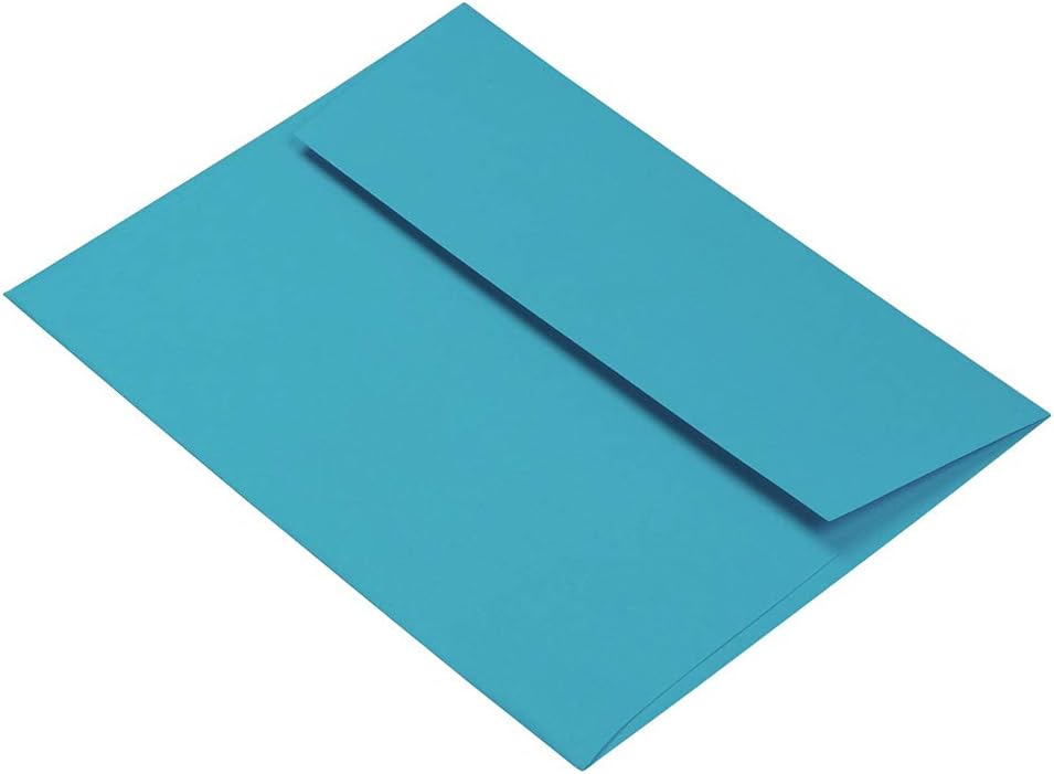 JAM Paper Blue Booklet Invitation Envelopes, Recycled, Gummed Seal