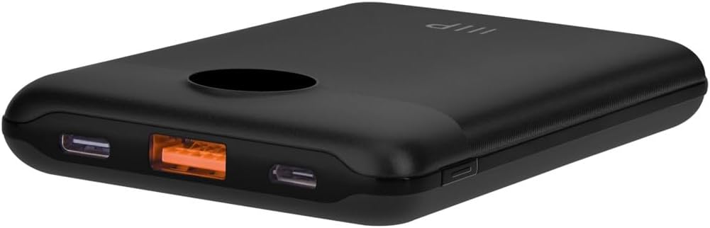 Monoprice Ultra-Compact USB-C 10,000 mAh Power Bank with USB-A and Micro USB, PD 20W and QC 3.0 Fast Charging