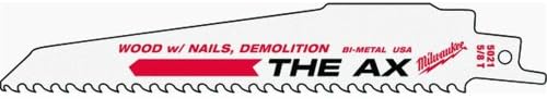Milwaukee 48-00-8026 Super Sawzall Blade 5 Teeth per Inch 9-Inch Length, 25 count