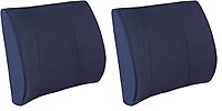 DMI Lumbar Support Pillow for Chair to Assist with Back Support with Removable Washable Cover to Ease Lower Back Pain
