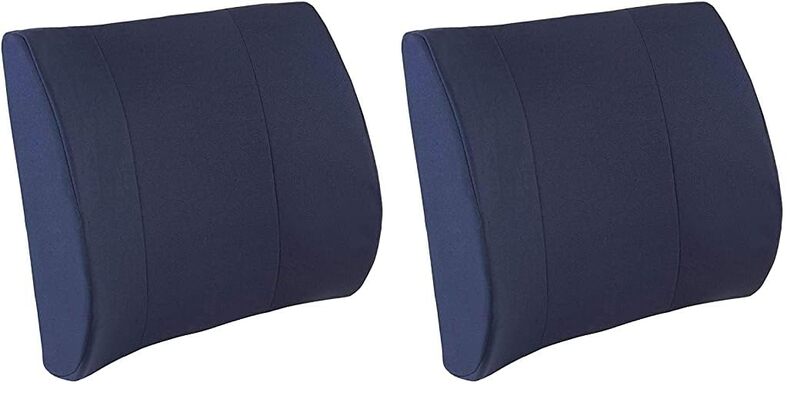 DMI Lumbar Support Pillow for Chair to Assist with Back Support with Removable Washable Cover to Ease Lower Back Pain