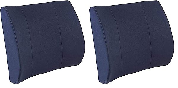 DMI Lumbar Support Pillow for Chair to Assist with Back Support with Removable Washable Cover to Ease Lower Back Pain