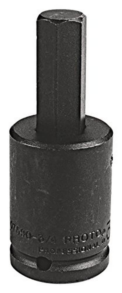 Impact Bit, 3/4 x 3-3/4In, 6pt, Black Oxide