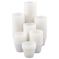 SOLO Cup Company Graduated Plastic Medical And Dental Cups, 4 Oz, Clear, Pack Of 5,000