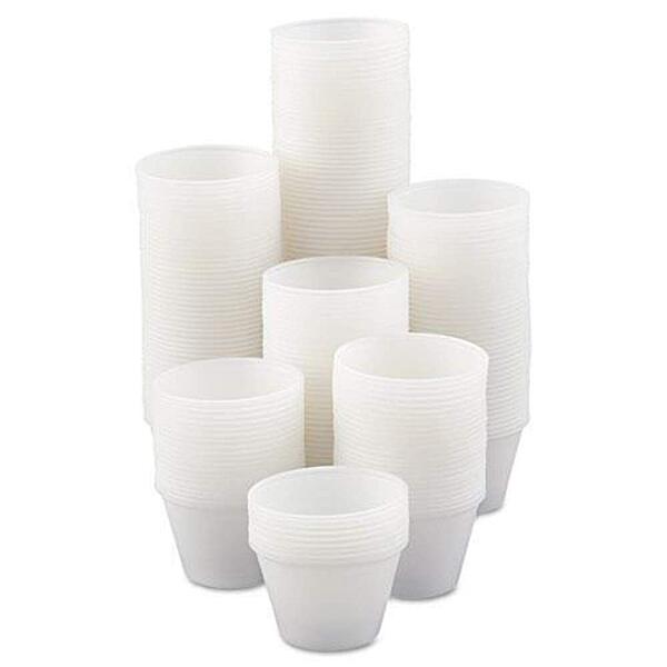SOLO Cup Company Graduated Plastic Medical And Dental Cups, 4 Oz, Clear, Pack Of 5,000