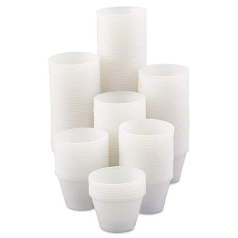 SOLO Cup Company Graduated Plastic Medical And Dental Cups, 4 Oz, Clear, Pack Of 5,000
