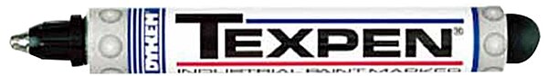 Reid Supply Company Dykem Texpen 60338 Black Medium Marking Pen - 16033 [PRICE is per EACH]