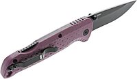 SOG Adventurer LB 3" Lightweight Portable Outdoor Folding Knife | CRYO 5CR15MOV Steel | GRN Handle | Lock-Back Mechanism, Dusk Purple/Black, Blister Pack