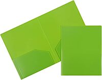 JAM Paper Heavy-Duty 2-Pocket Plastic Presentation Folders - Letter Size