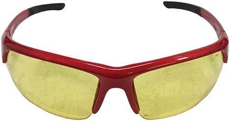 Smith & Wesson Corporal Half Frame Shooting Glasses with No-Slip Rubber,Impact Resistance & Storage Bag for Work