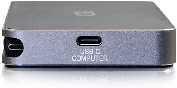 C2G USB-C 7-in-1 Dual Display MST Docking Station with HDMI, DisplayPort, VGA and Power Delivery up to 100W - 4K 30Hz