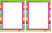 BARKER CREEK Creek Designer Computer Paper, Happy Bright Stripe, Decorative Printer Paper, 50 Sheets Per Pkg, Home, School, Office Supplies (745) 8-1/2 x 11 Inches (Pack of 2)