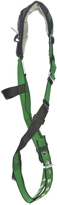MSA 10206086 V-Form+ Full Body Safety Harness - Size: Extra Large, D-Ring Configuration: Back, Tongue Buckle Leg Straps
