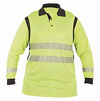 Elbeco Men's UFX Ultra-Light Long Sleeve Hi-Vis Polo Shirt