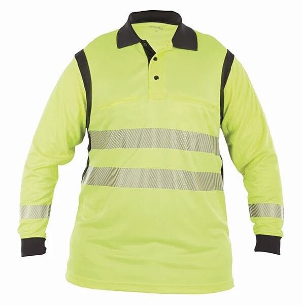 Elbeco Men's UFX Ultra-Light Long Sleeve Hi-Vis Polo Shirt