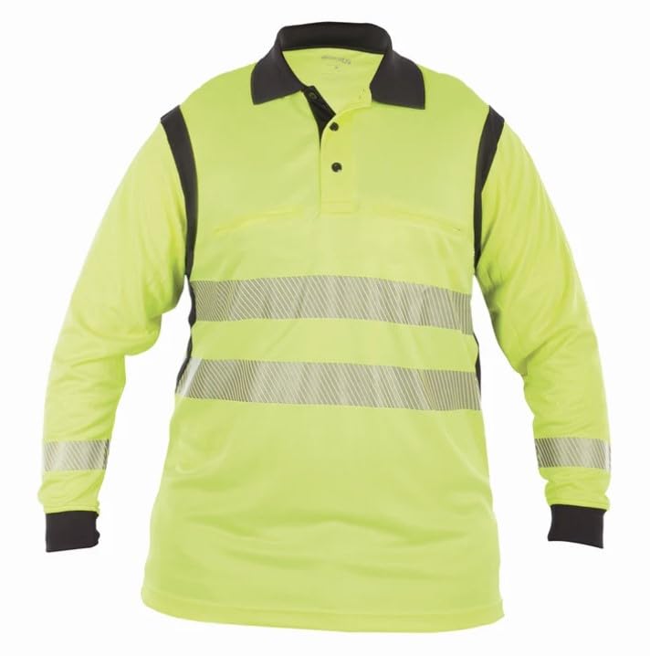 Elbeco Men's UFX Ultra-Light Long Sleeve Hi-Vis Polo Shirt