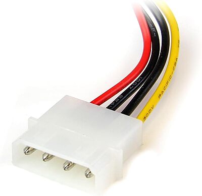 StarTech.com 6in LP4 (4-pin Molex) to SATA Power Cable Adapter