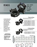 STEINER H-Series Lightweight 30mm Scope Rings, Black, Picatinny