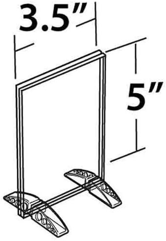 Azar Displays Dual-Stand Vertical/Horizontal Acrylic Sign Holders