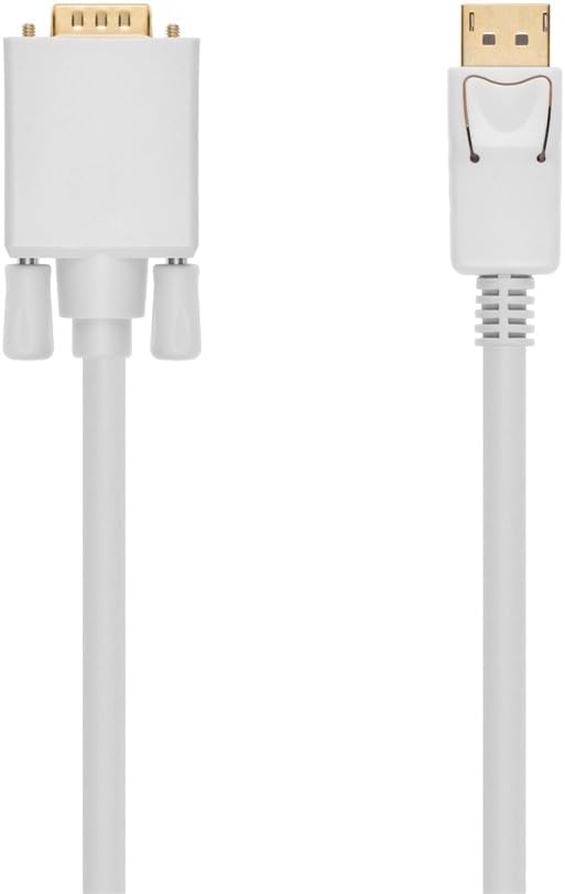 MONOPRICE DisplayPort to VGA Cable with Active Converter, 28AWG, Gold-Plated