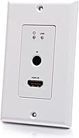 C2G 4K HDMI HDBaseT + RS232 and IR Single Gang Wall Plate Transmitter