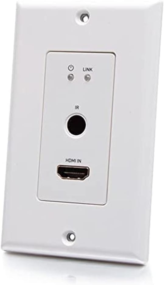 C2G 4K HDMI HDBaseT + RS232 and IR Single Gang Wall Plate Transmitter