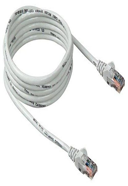 Belkin RJ45 Category-5e Snagless Molded Patch Cable (White, 25 Feet) 1 Count (Pack of 1)