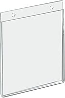 AZAR DISPLAYS U-Frame Wall-Mount Acrylic Sign Holders, Clear, Pack Of 10