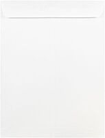 JAM Paper Open-End Catalog Envelopes with Gummed Closure - White