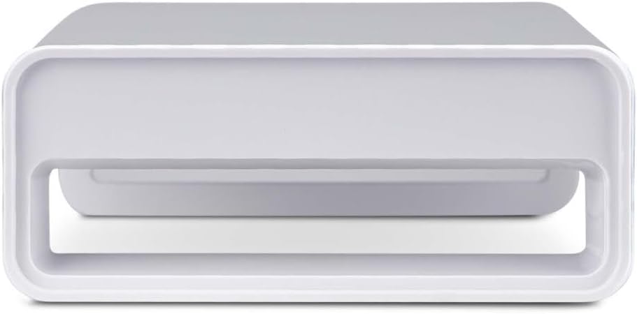 StarTech.com Ergonomic Monitor Riser Stand, Up to 33lb/15kg, Fixed height 3.5in/9cm, Desktop Computer Monitor/Laptop Riser