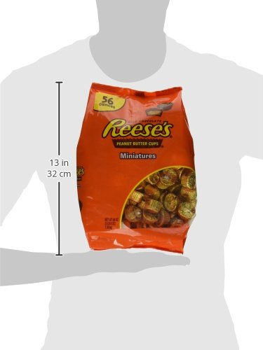 REESE'S Peanut Butter Cups Miniatures, Halloween Candy, Chocolate Candy, 56 Ounce Bulk Candy