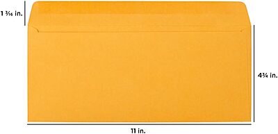 JAM PAPER Brown Kraft Manila Booklet Envelopes with Gummed Closure