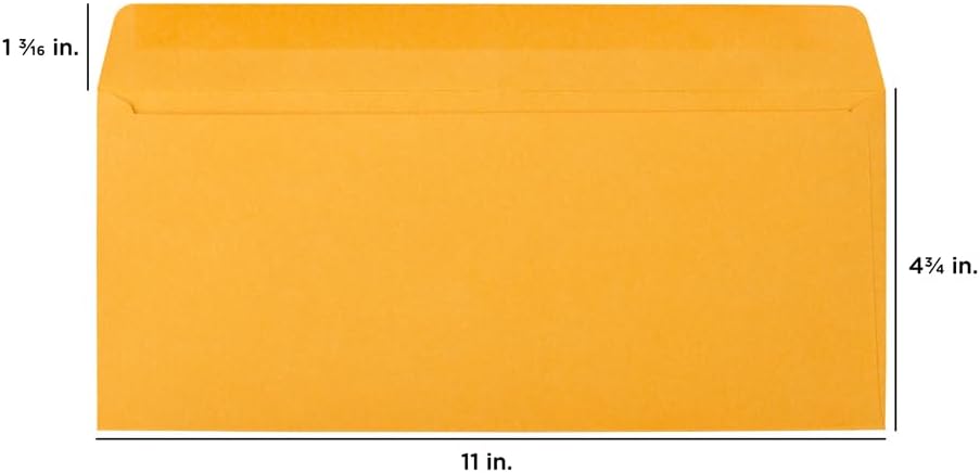 JAM PAPER Brown Kraft Manila Booklet Envelopes with Gummed Closure