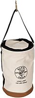 Klein Tools 5104CLR22 Heavy Duty Top Closing Bucket Made of No. 1 Canvas, Load Rated Up to 150-Pounds With Zipper on top