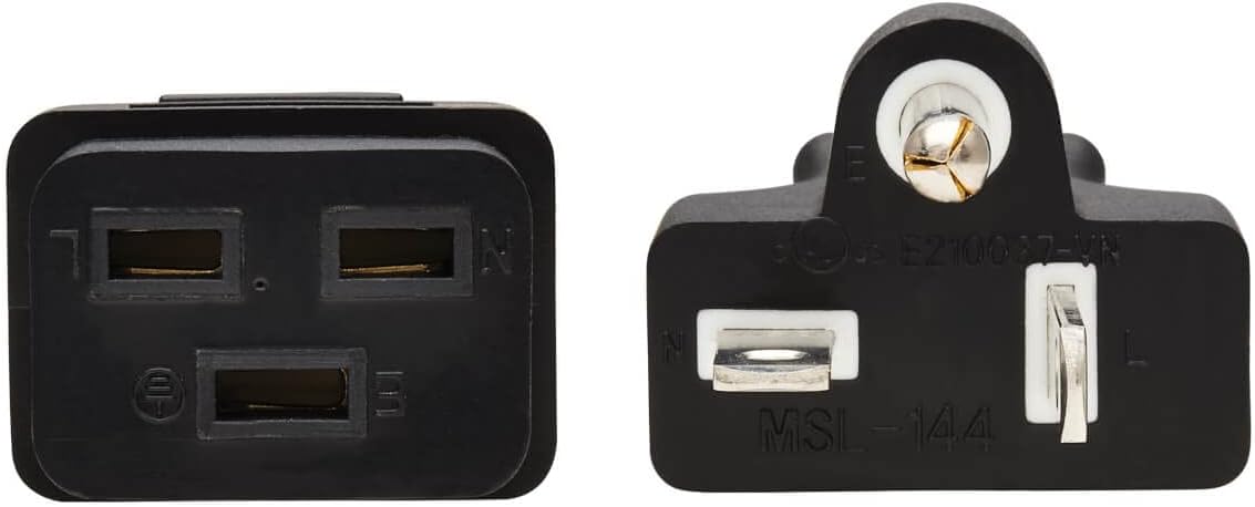Tripp Lite C19 to NEMA 5-20P Heavy Duty Power Cord, 20A, 125V, 12AWG, Black, 6 Feet / 1.8 Meters (P049-006)