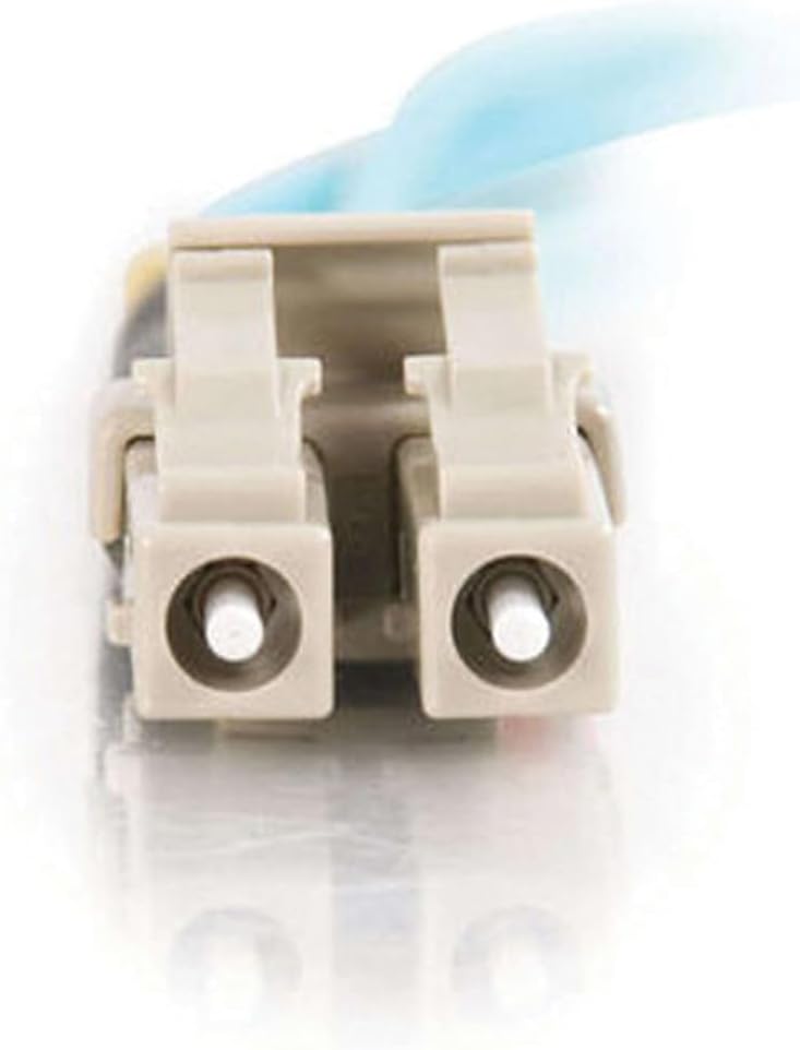C2G OM3 LC-LC Duplex Multimode Fiber Optic Patch Cable 10Gb 50/125 PVC