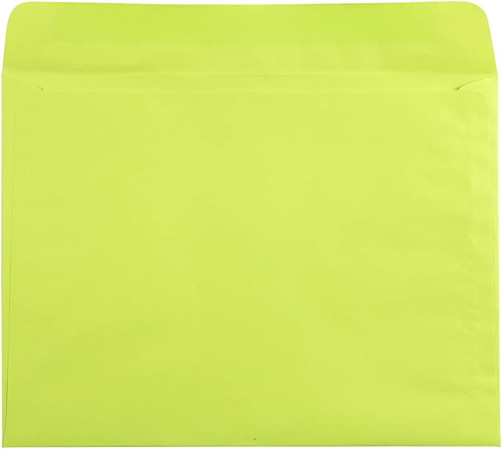 JAM Paper 9 x 12 Booklet Envelopes with Gummed Seal