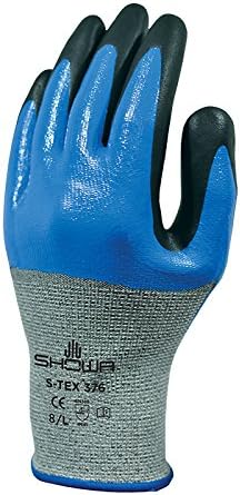 SHOWA S-TEX376L-08 3/4 Foam-Palm Nitrile Cut-Resistant Glove - Large