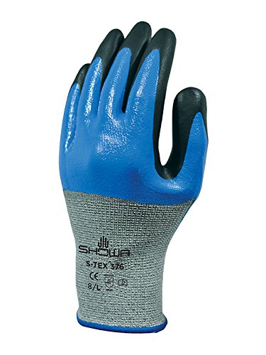 SHOWA S-TEX376L-08 3/4 Foam-Palm Nitrile Cut-Resistant Glove - Large