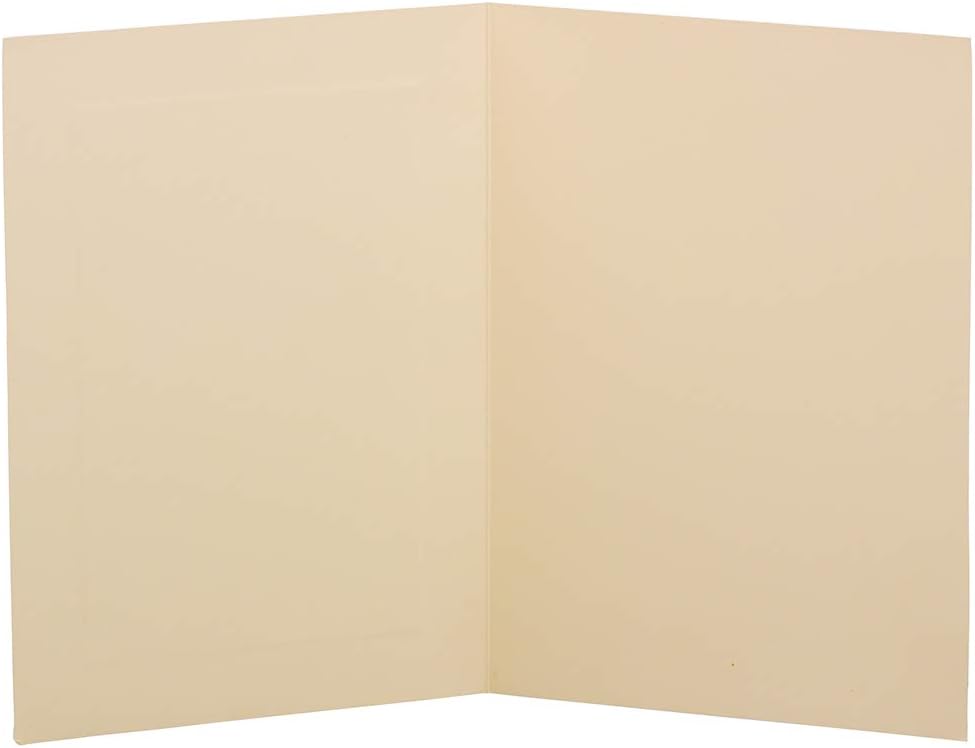 JAM PAPER Strathmore Foldover Cards - 80lb Wove - 25/Pack