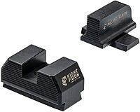 Night Fision Blacked Out Stealth Optic Height Sights for Sig P365/P320