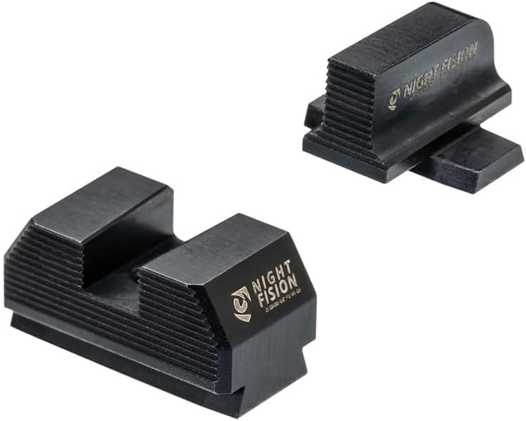 Night Fision Blacked Out Stealth Optic Height Sights for Sig P365/P320