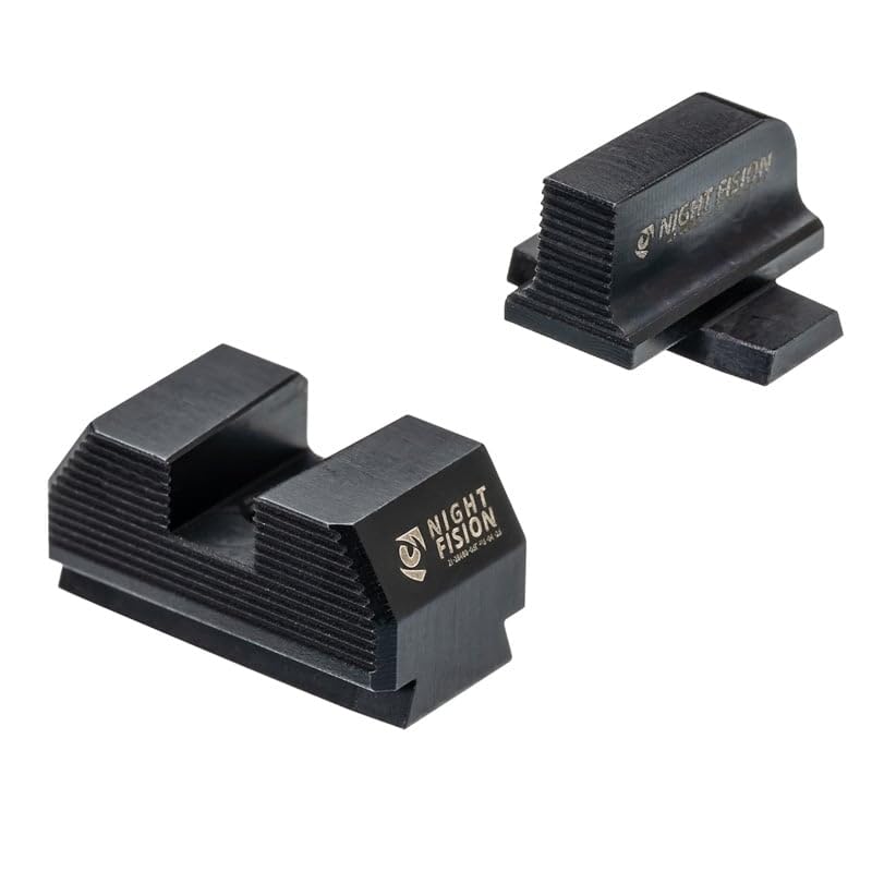 Night Fision Blacked Out Stealth Optic Height Sights for Sig P365/P320